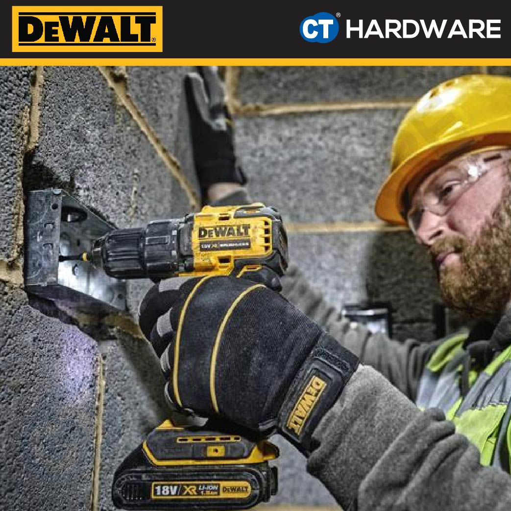 DEWALT DCD708N BRUSHLESS ATOMIC DRILL DRIVER 20V 13MM 200W 26-65NM 1650RPM WITHOUT BATTERY & CHARGER ( SOLO )