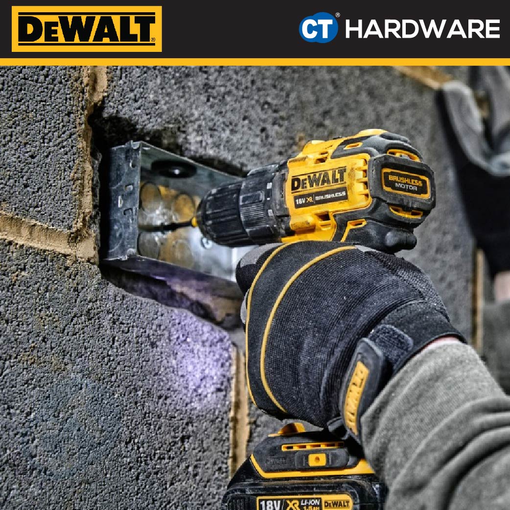 DEWALT DCD708N BRUSHLESS ATOMIC DRILL DRIVER 20V 13MM 200W 26-65NM 1650RPM WITHOUT BATTERY & CHARGER ( SOLO )