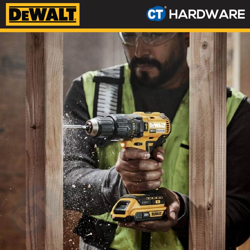DEWALT DCD709N BRUSHLESS ATOMIC HAMMER DRILL DRIVER 20V 13MM 26-65NM 1650RPM WITHOUT BATTERY & CHARGER ( SOLO ) DCD709N2
