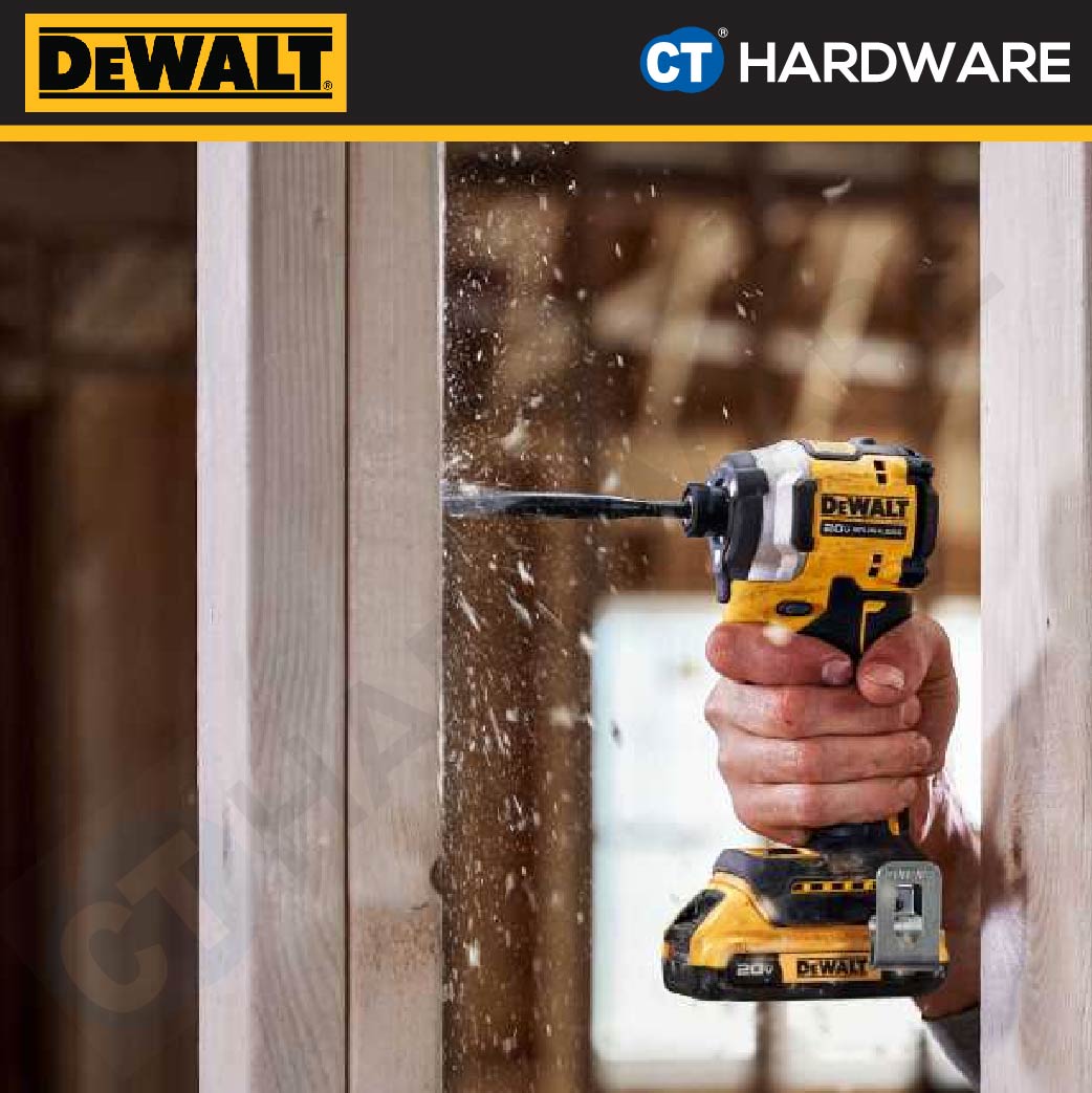 DEWALT DCF850D2A BRUSHLESS ATOMIC IMPACT DRIVER 20V 2.0AH 205NM 3250RPM COME WITH 2 BATTERY 1 CHARGER