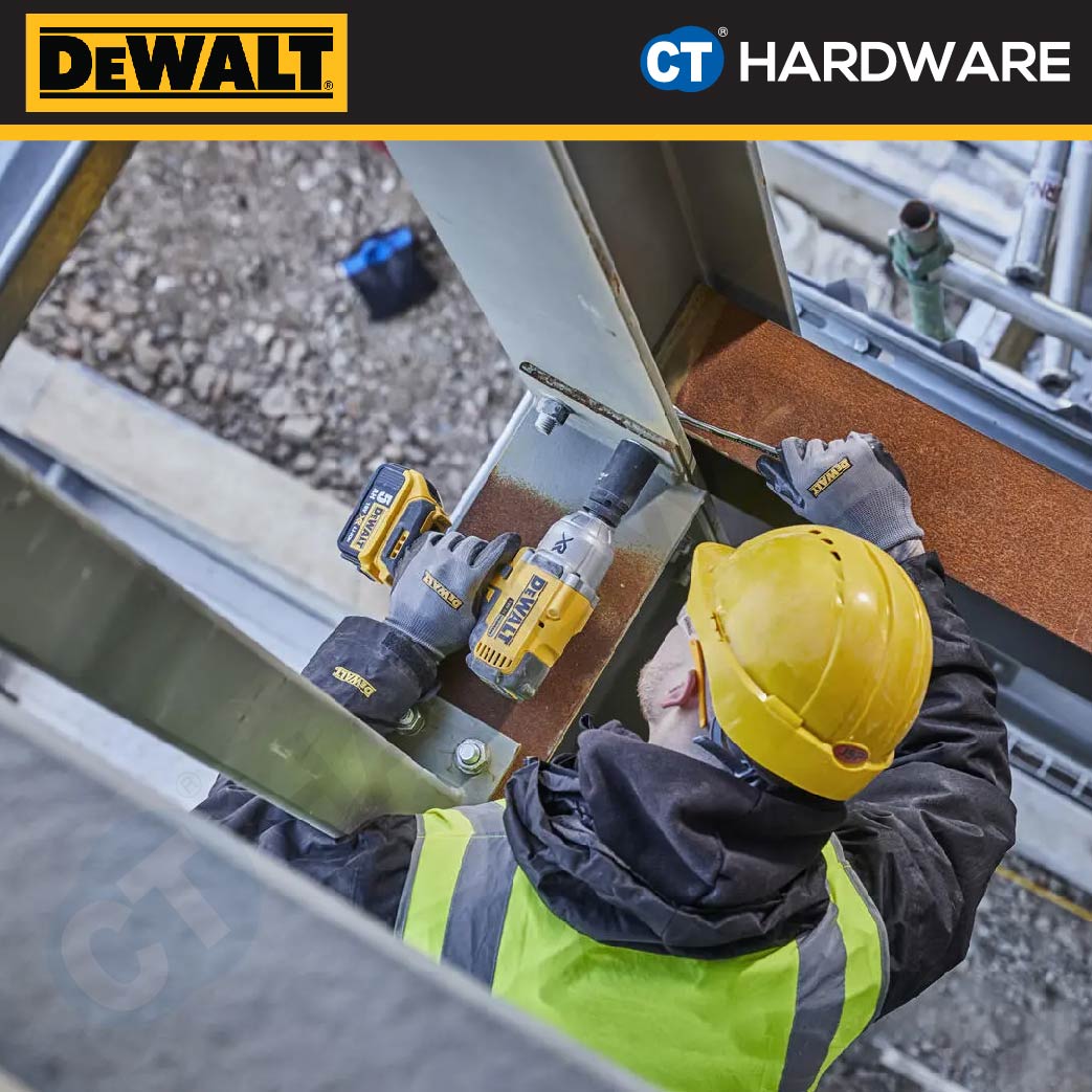 DEWALT DCF897NT CORDLESS BRUSHLESS HIGH TORQUE IMPACT WRENCH 20V 3/4" 950NM WITHOUT BATTERY & CHARGER (BARE )