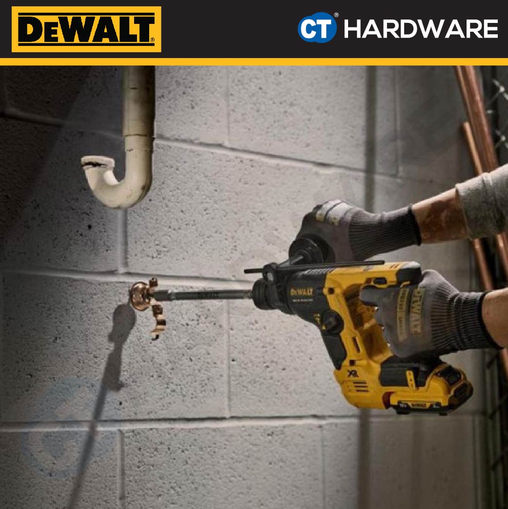 DEWALT DCH072L2 CORDLESS BRUSHLESS ROTARY HAMMER 12V 3.0AH 1.0J 4280BPM COME WITH 2 BATTERY 1 CHARGER