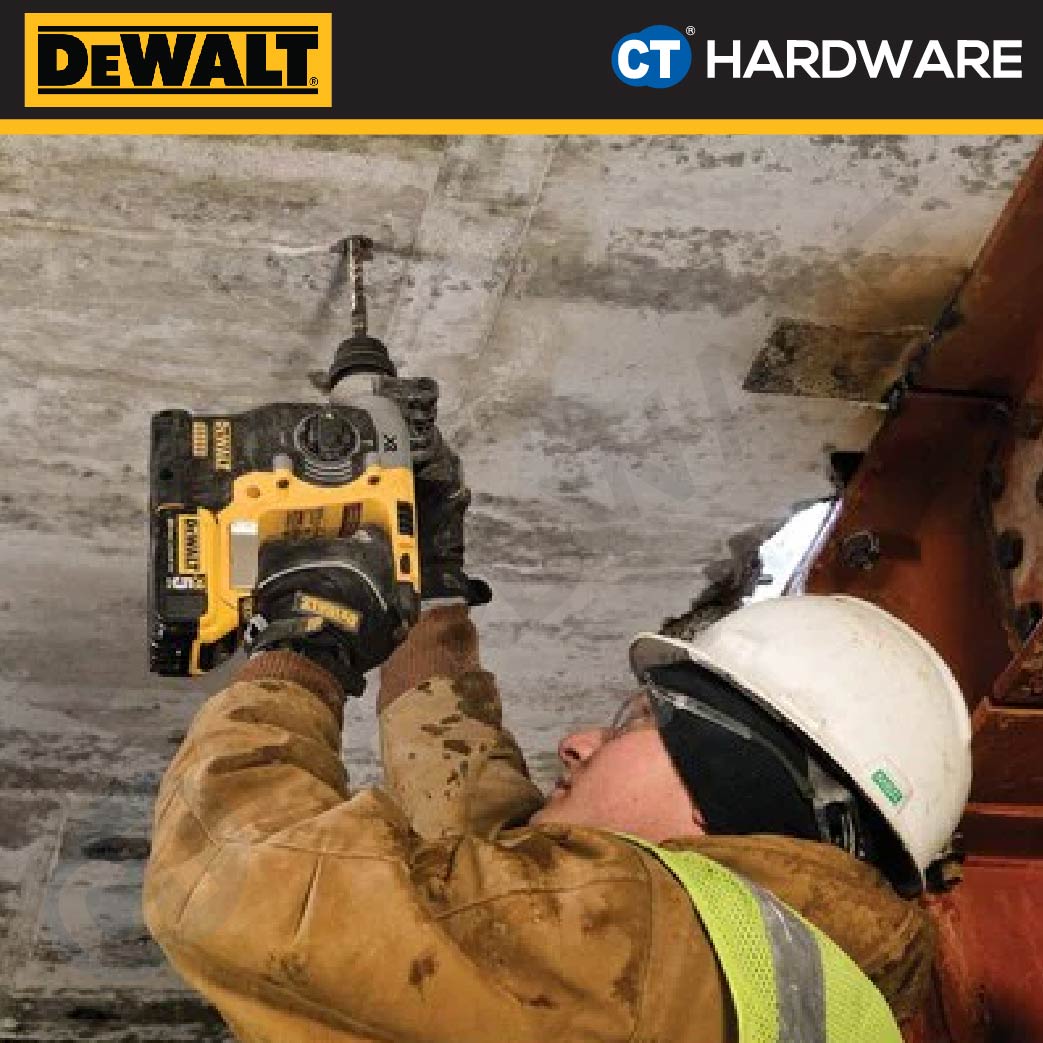 DEWALT DCH273P2 BRUSHLESS ROTARY HAMMER 3 MODE 20V 5.0AH 24MM 2.4J 1100RPM COME WITH 2 BATTERY 1 CHARGER