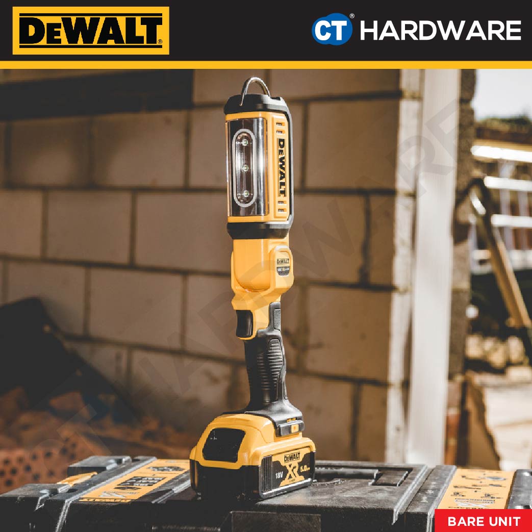 DEWALT DCL050 CORDLESS LED WORKLIGHT 20V 250-500LM WITHOUT BATTERY AND CHARGER ( BARE UNIT )