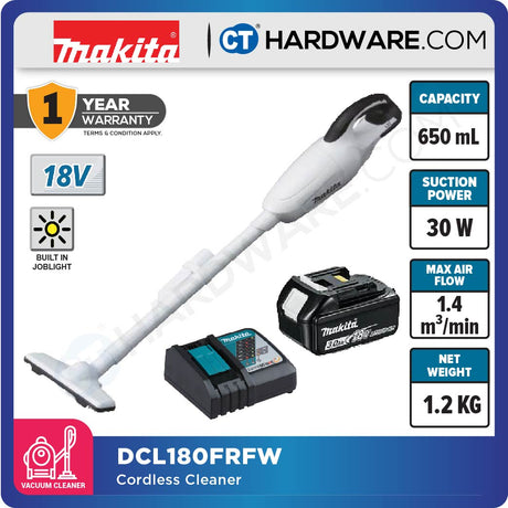 MAKITA DCL180 FRFW/ RFB/ ZB/ Z 18V CORDLESS CLEANER (LXT SERIES)