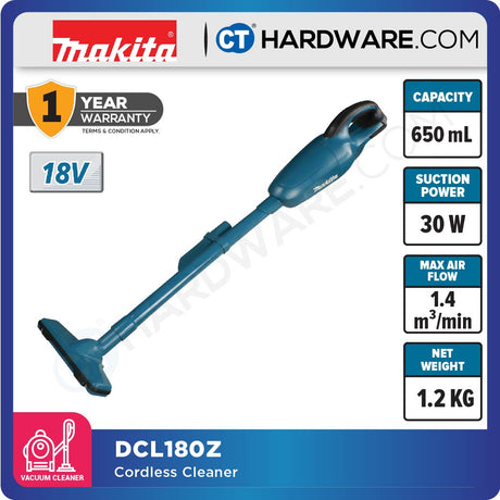 MAKITA DCL180 FRFW/ RFB/ ZB/ Z 18V CORDLESS CLEANER (LXT SERIES)