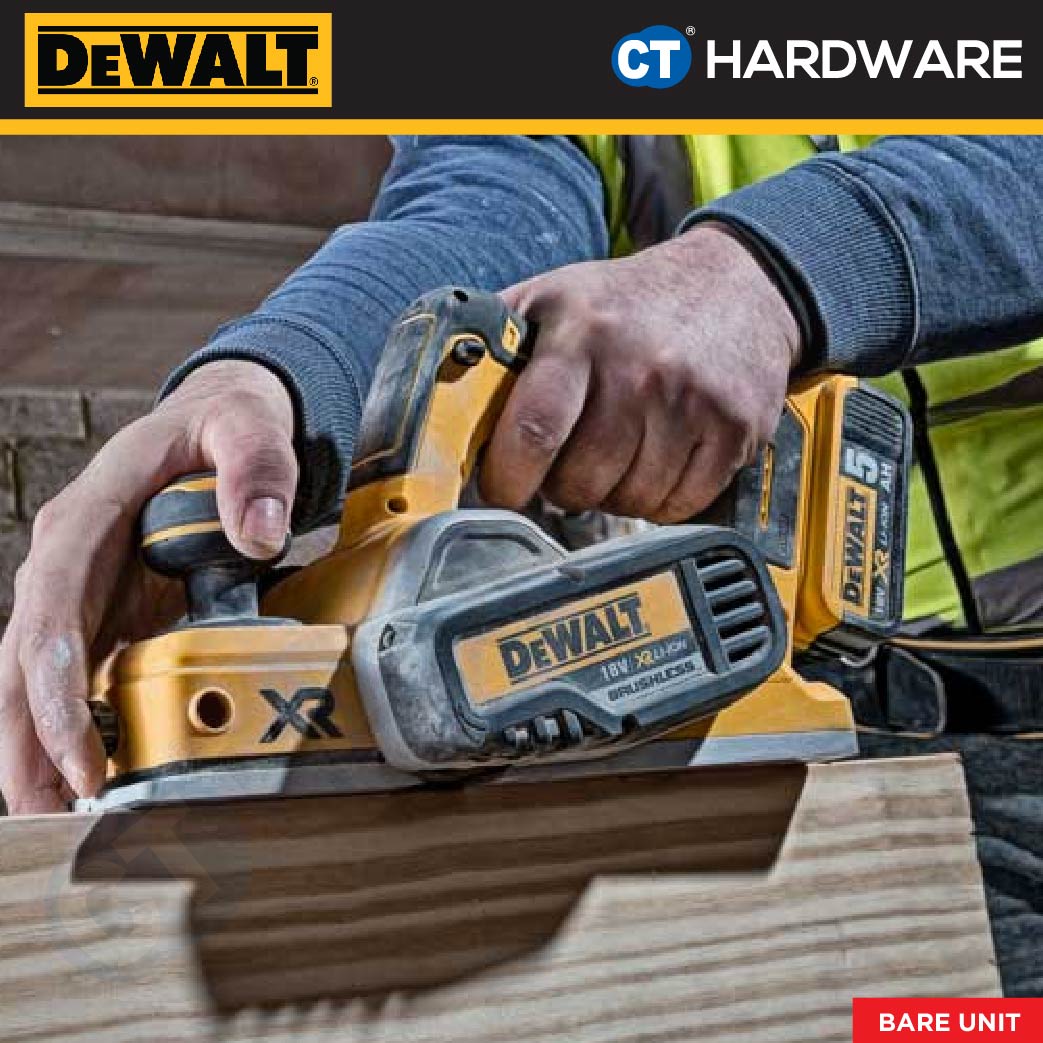 DEWALT DCP580N BRUSHLESS PLANER 20V 15000RPM WITHOUT BATTERY AND CHARGER ( BARE UNIT )