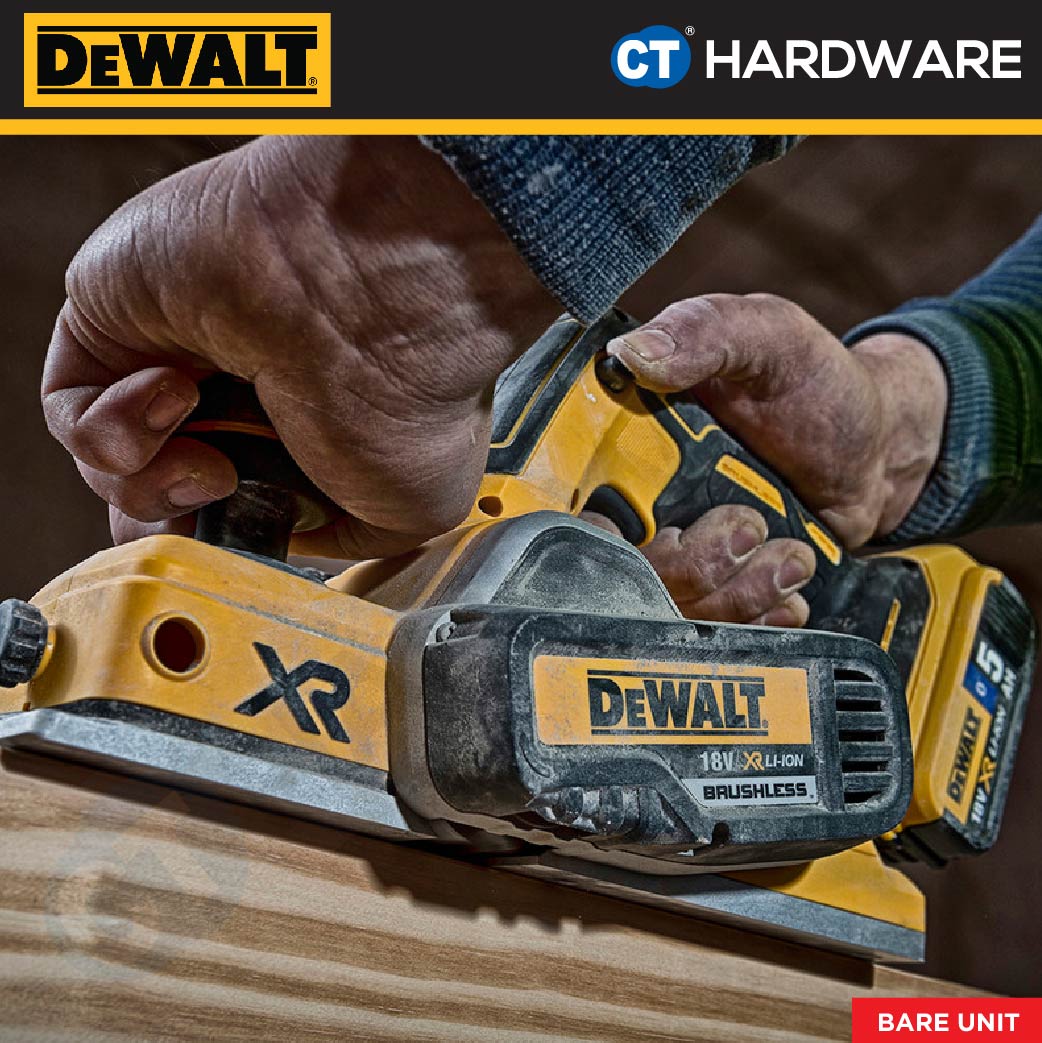 DEWALT DCP580N BRUSHLESS PLANER 20V 15000RPM WITHOUT BATTERY AND CHARGER ( BARE UNIT )