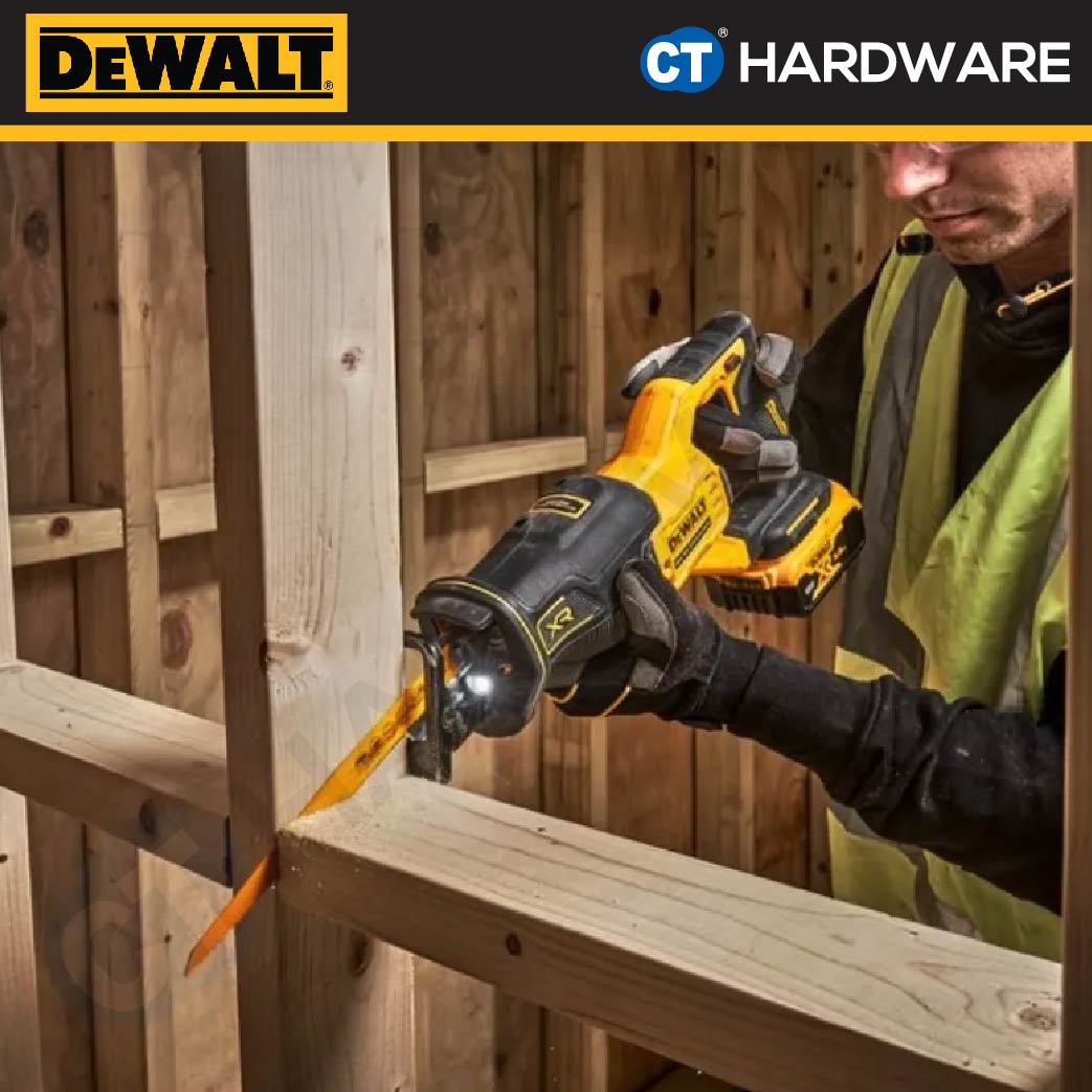 DEWALT DCS382NT CORDLESS BRUSHLESS RECIPROCATING SAW 20V 3200SPM WITHOUT BATTERY AND CHARGER ( BARE UNIT )