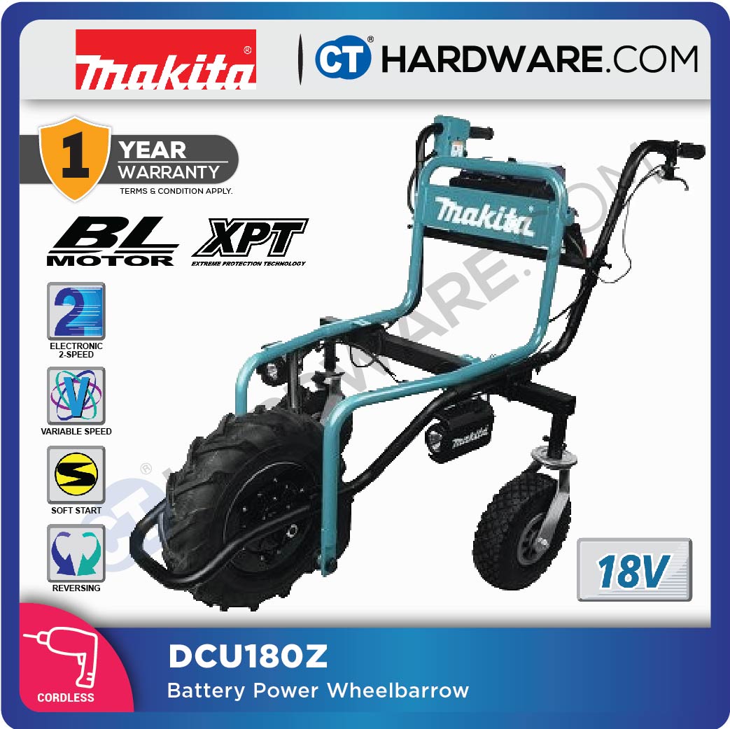 Makita DCU180Z LXT 18V Cordless Wheelbarrow 130kg (Body Only)