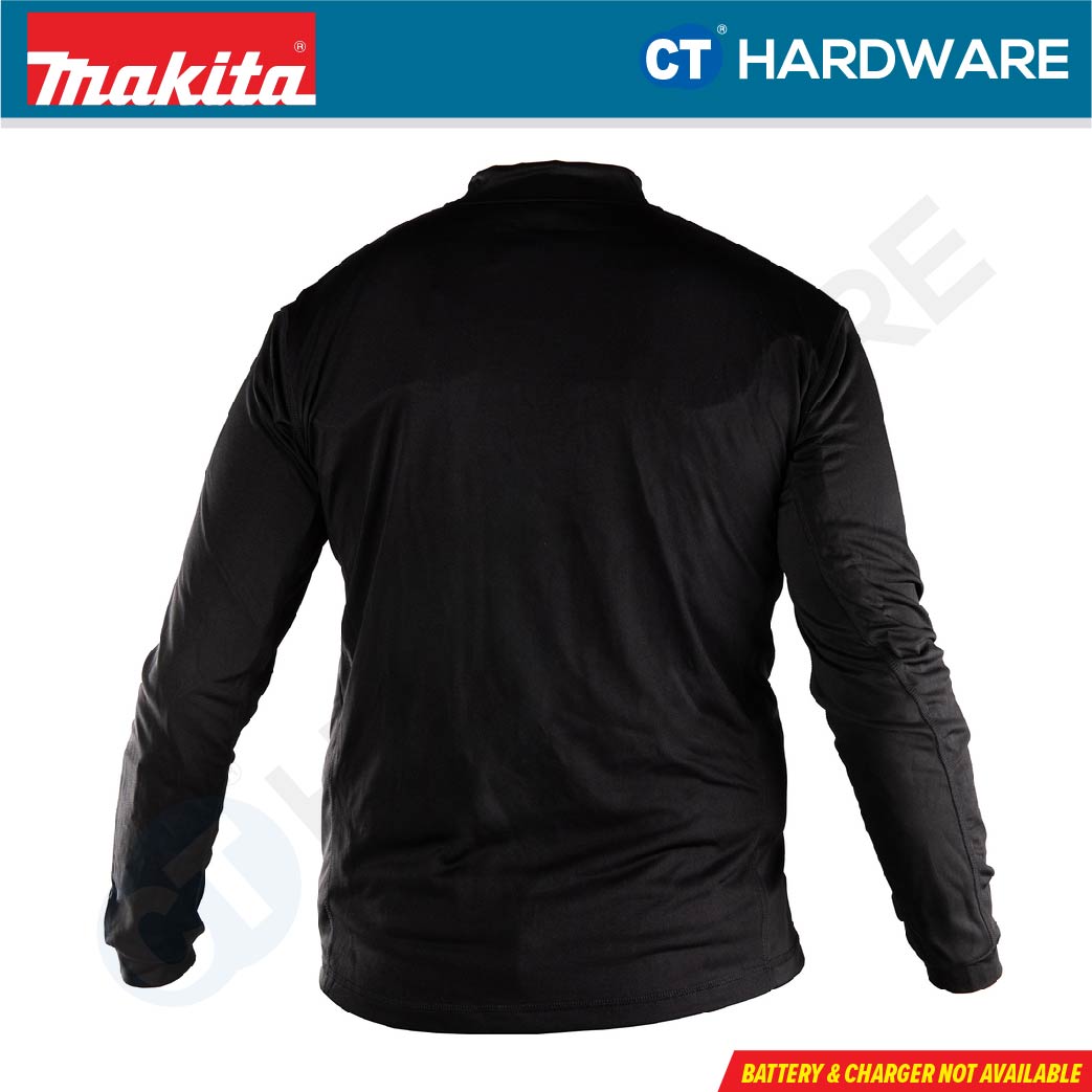Makita DCX201 Cordless Heated Base Layer Shirt 12V / 18V (Size M, L, XL) (Body Only)