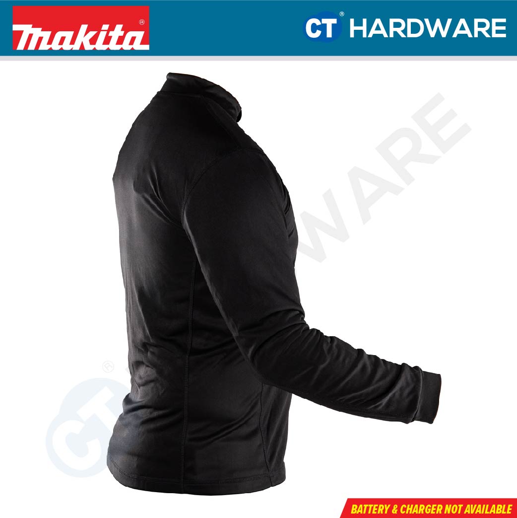 Makita DCX201 Cordless Heated Base Layer Shirt 12V / 18V (Size M, L, XL) (Body Only)