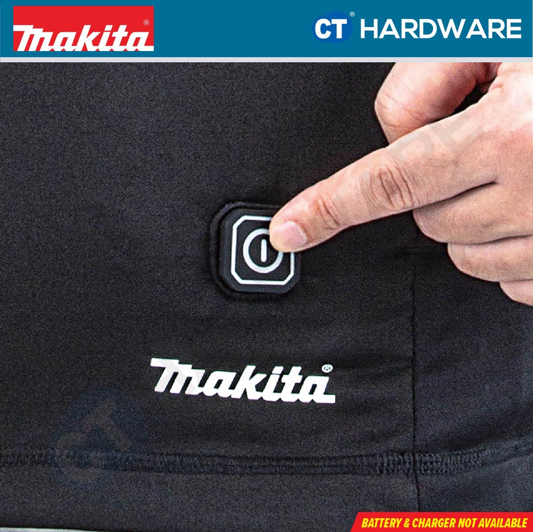 Makita DCX201 Cordless Heated Base Layer Shirt 12V / 18V (Size M, L, XL) (Body Only)