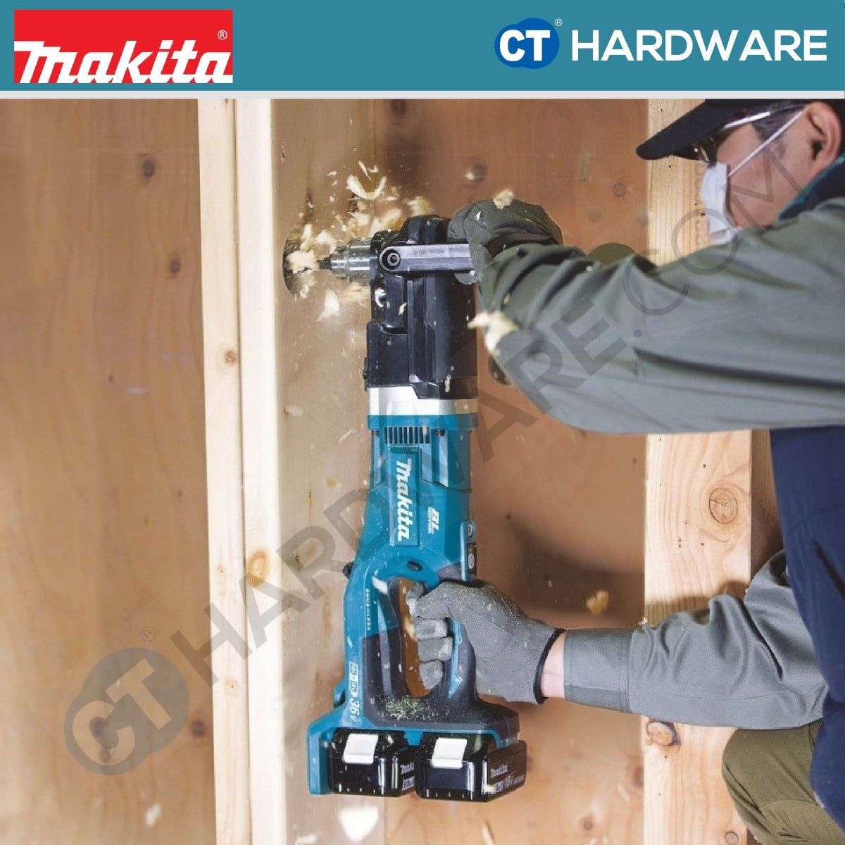 Makita DDA460ZK LXT 18V Cordless Brushless Angle Drill 13mm 48NM (Body Only)