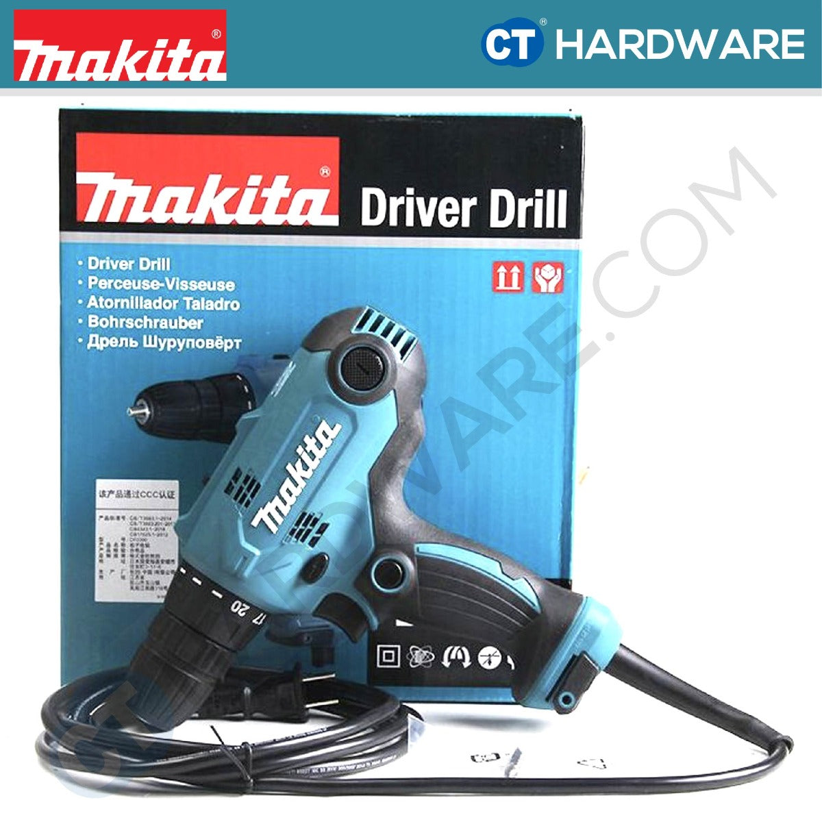 Makita DF0300 Driver Drill 10mm 320W 42NM With Keyless Chuck