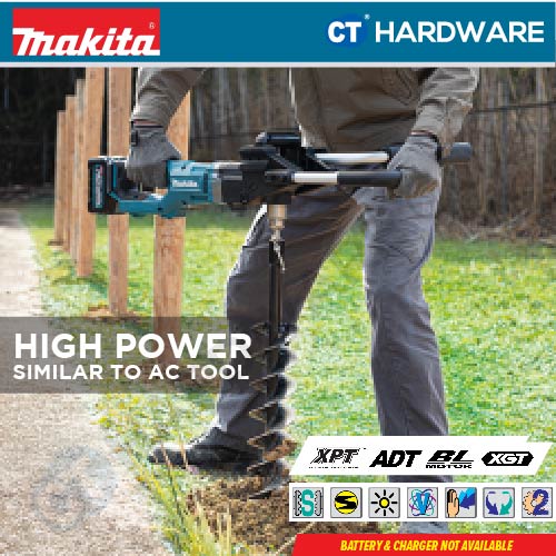 Makita DG001GZ05 XGT 40Vmax Cordless Brushless Earth Auger 55NM (Body Only)