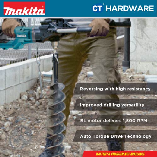 Makita DG001GZ05 XGT 40Vmax Cordless Brushless Earth Auger 55NM (Body Only)