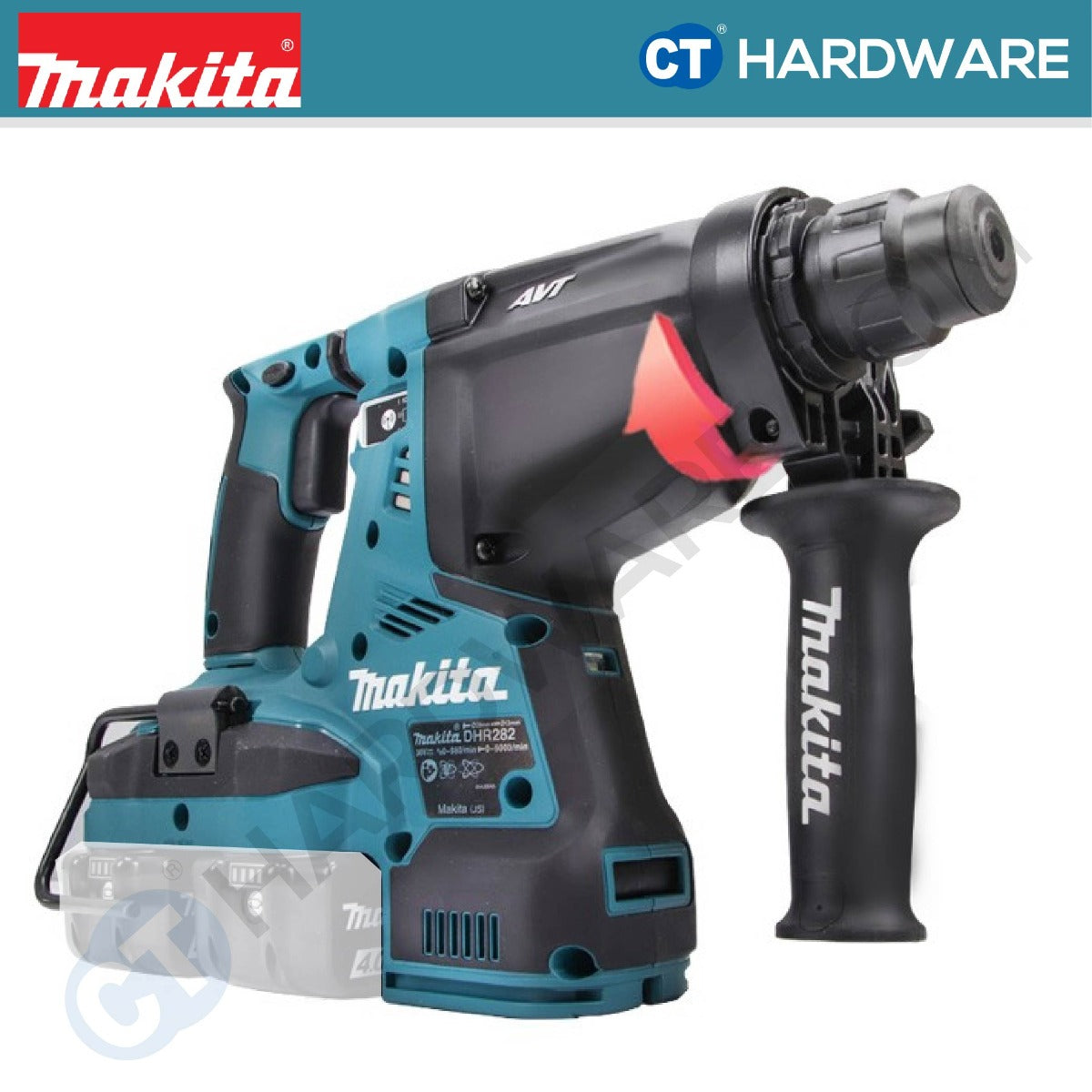 Makita DHR282PT2J/ Z LXT 18Vx2 Cordless Brushless SDS Plus Combination Hammer 3-Mode 28mm 2.8J (Body Only | 2-Battery)