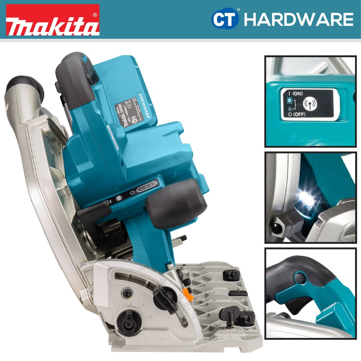 Makita DHS900PT2/ Z LXT 18Vx2 Cordless Brushless Circular Saw 235mm (9-1/4") (Body Only | 2-Battery)