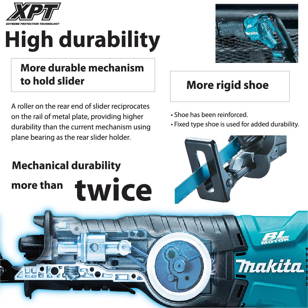 Makita DJR187RME/ RFE/ Z LXT 18V Cordless Brushless Recipro Saw (Body Only | 2-Battery)