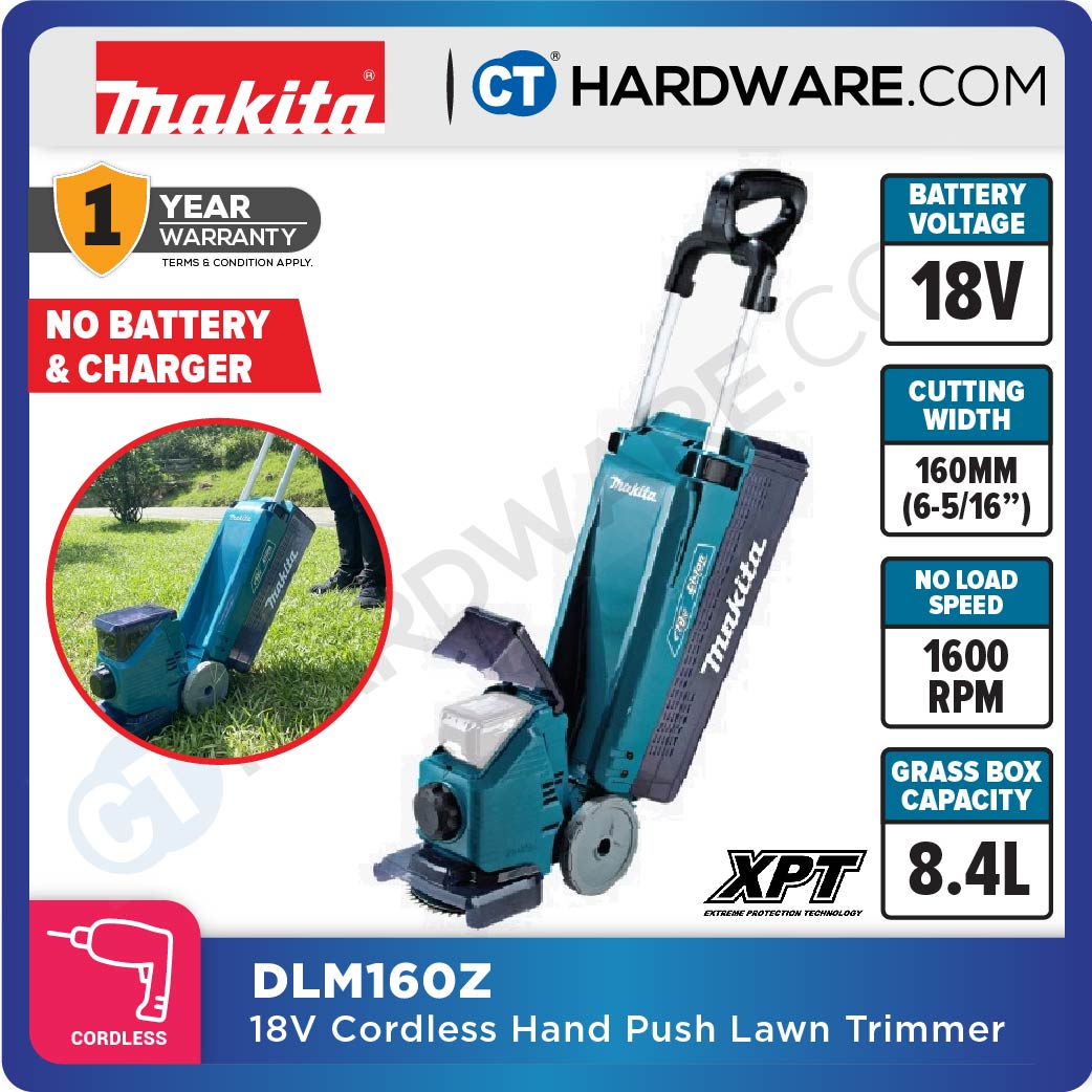 Makita DLM160Z LXT 18V Cordless Hand Push Lawn Trimmer 160mm (Body Only)