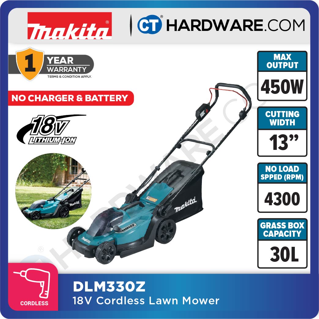 Makita DLM330Z LXT 18V Cordless Lawnmower 330mm (Body Only)