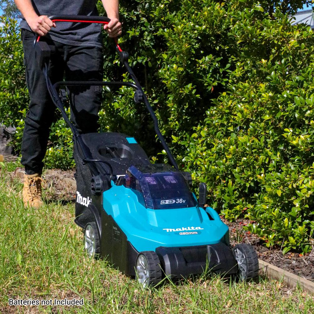 Makita DLM382PT2/ CM2/ Z LXT 18Vx2 Cordless Lawnmower 380mm (Body Only | 2-Battery)