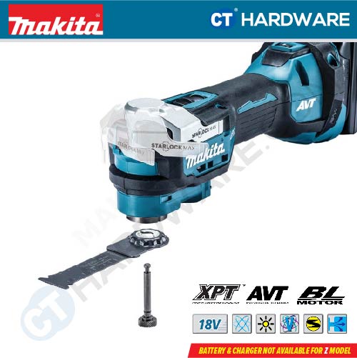 Makita DTM52RTJX1/ Z LXT 18V Cordless Brushless Multi Tool (Body Only | 2-Battery)