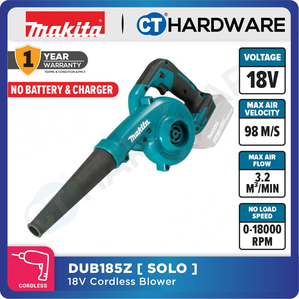 Makita DUB185Z LXT 18V Cordless Blower (Body Only | 1-Battery | 2-Battery)