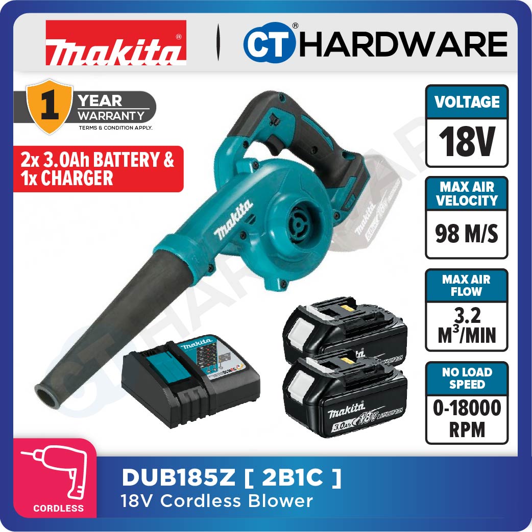 Makita DUB185Z LXT 18V Cordless Blower (Body Only | 1-Battery | 2-Battery)