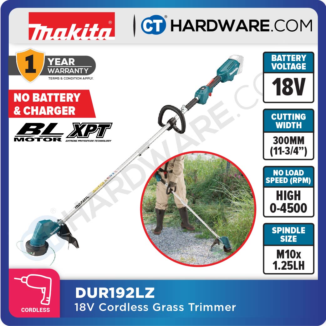 Makita DUR192LST/ Z LXT 18V Cordless Brushless Grass Trimmer 2-Speed (Body Only | 1-Battery)