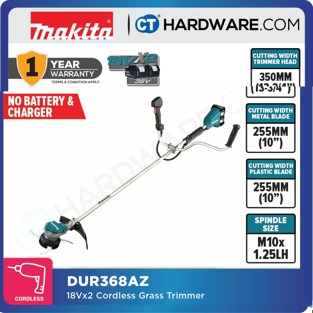 Makita DUR368AZ LXT 18Vx2 Cordless Brushless Grass Trimmer 3-Speed (Body Only)