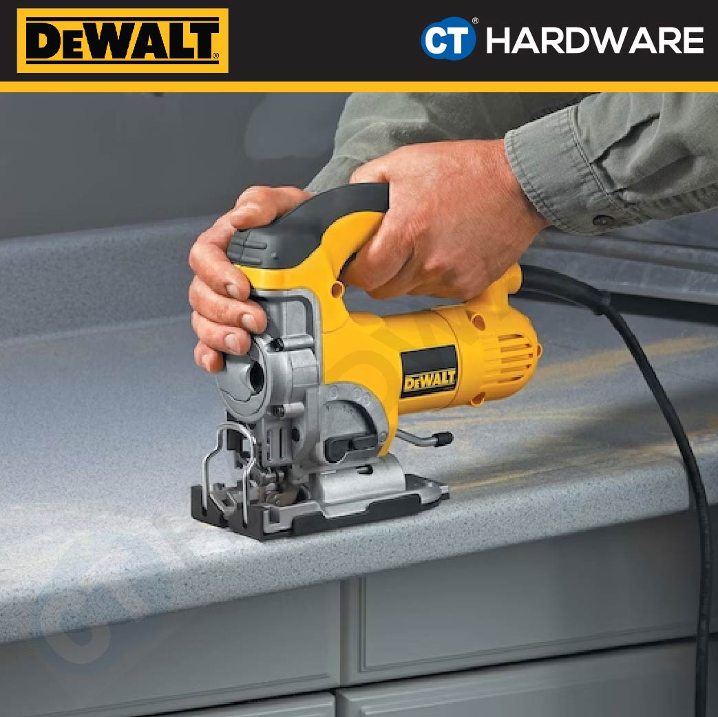 DEWALT DW331K HEAVY DUTY TOP HANDLE JIGSAW 701W 3100SPM 26MM