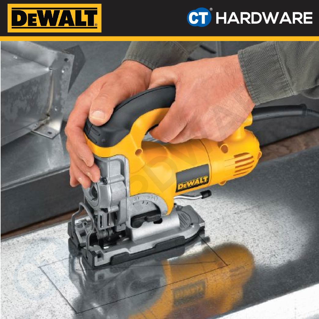 DEWALT DW331K HEAVY DUTY TOP HANDLE JIGSAW 701W 3100SPM 26MM