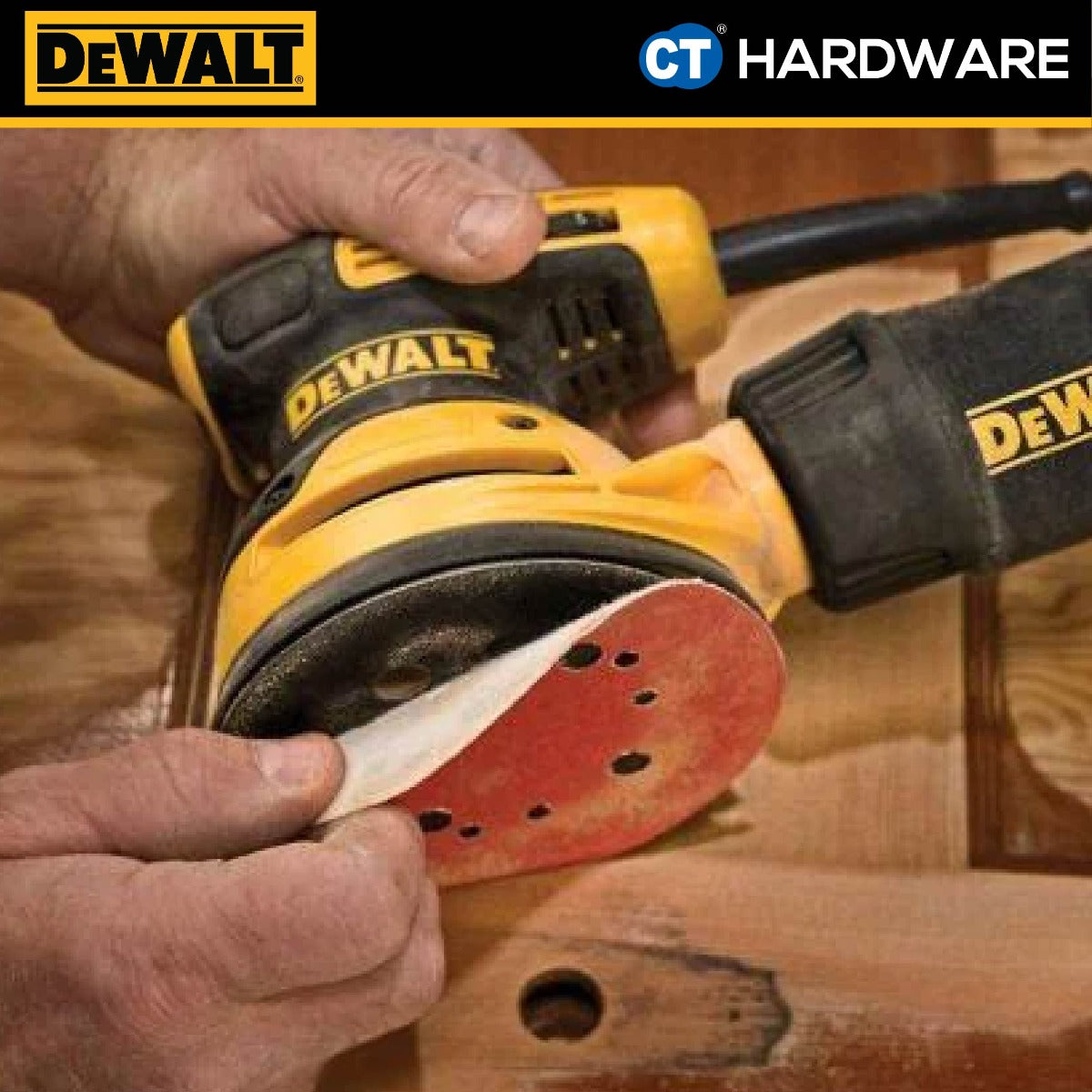 DEWALT DWE6423-B1 CORDED ORBIT PALM SANDER 3/32MM | 280W | 8000-12,000 OPM ( 125MM )