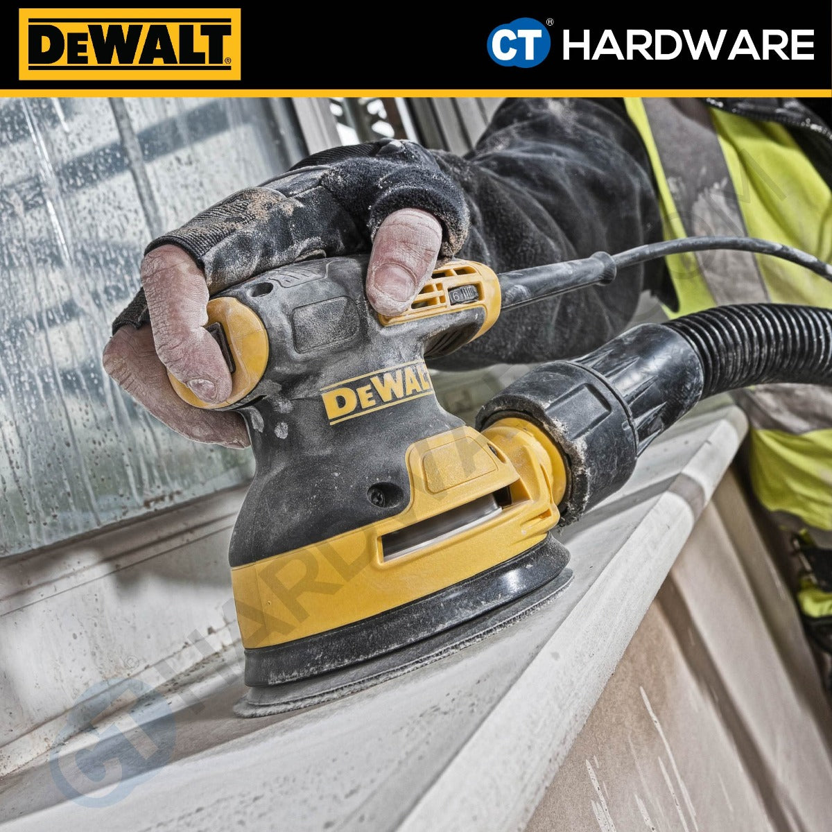 DEWALT DWE6423-B1 CORDED ORBIT PALM SANDER 3/32MM | 280W | 8000-12,000 OPM ( 125MM )
