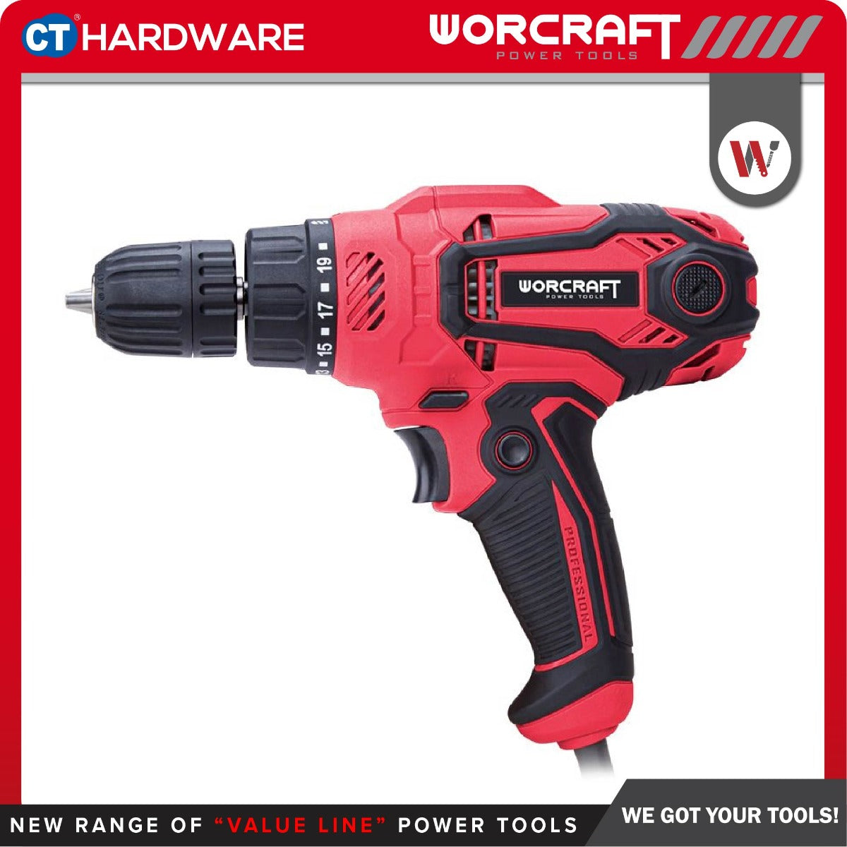 Worcraft ED400 Drill Driver 10mm 320W