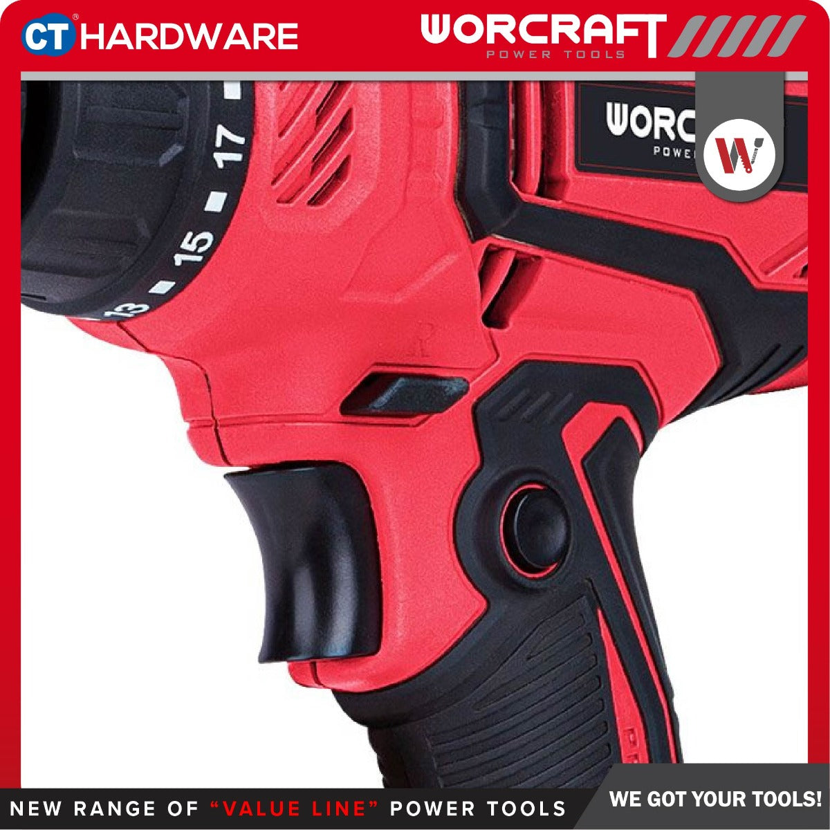 Worcraft ED400 Drill Driver 10mm 320W