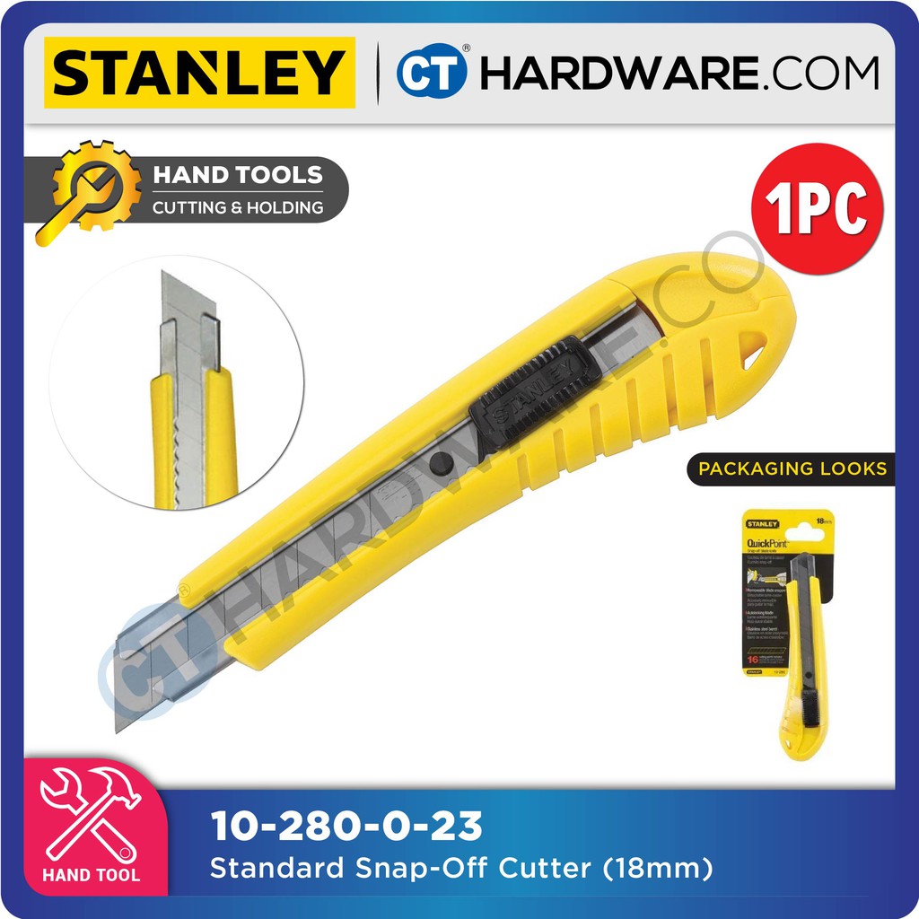 Stanley 10-280-0-23 Standard Snap-Off Knife 18mm
