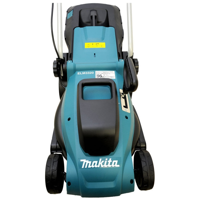 Makita ELM3320 Lawn Mower 1200W 330mm 20-55mm Height 30L Grass Box