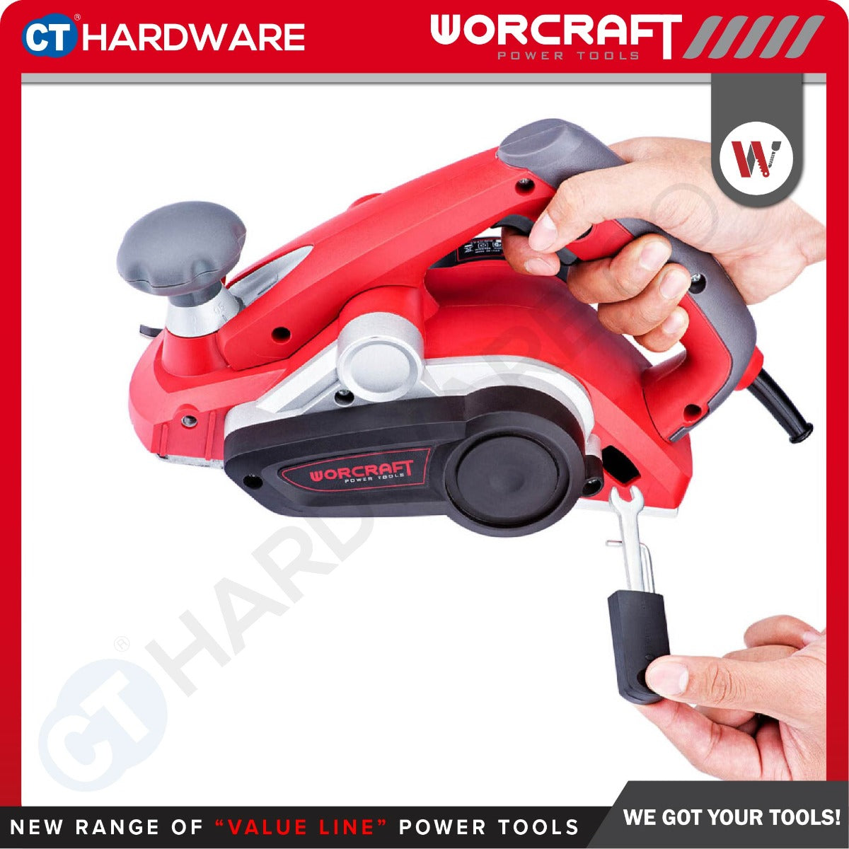 WORCRAFT EP-0382 PLANER 900W 16000RPM 82MM X 3MM (EP0382)
