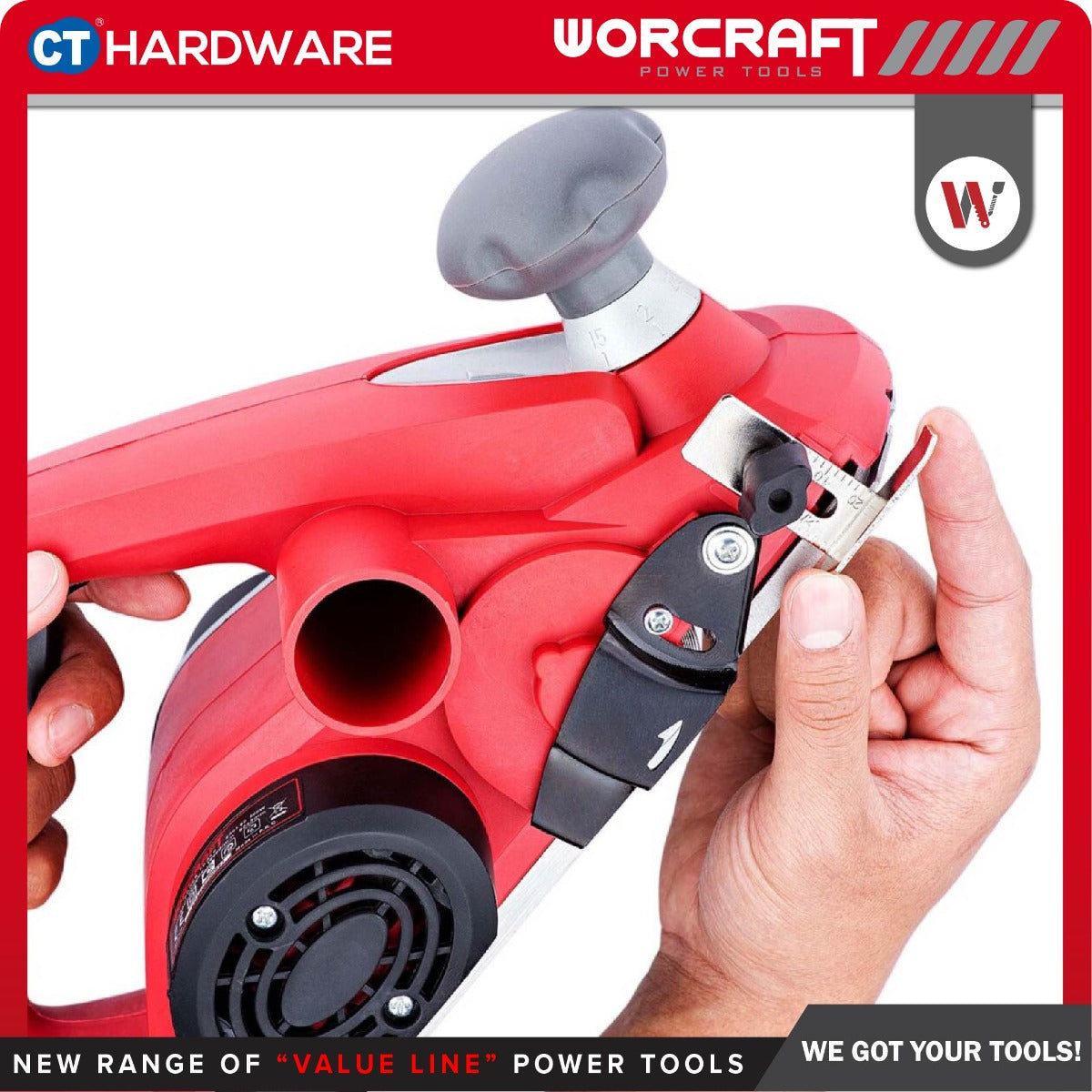 WORCRAFT EP-0382 PLANER 900W 16000RPM 82MM X 3MM (EP0382)