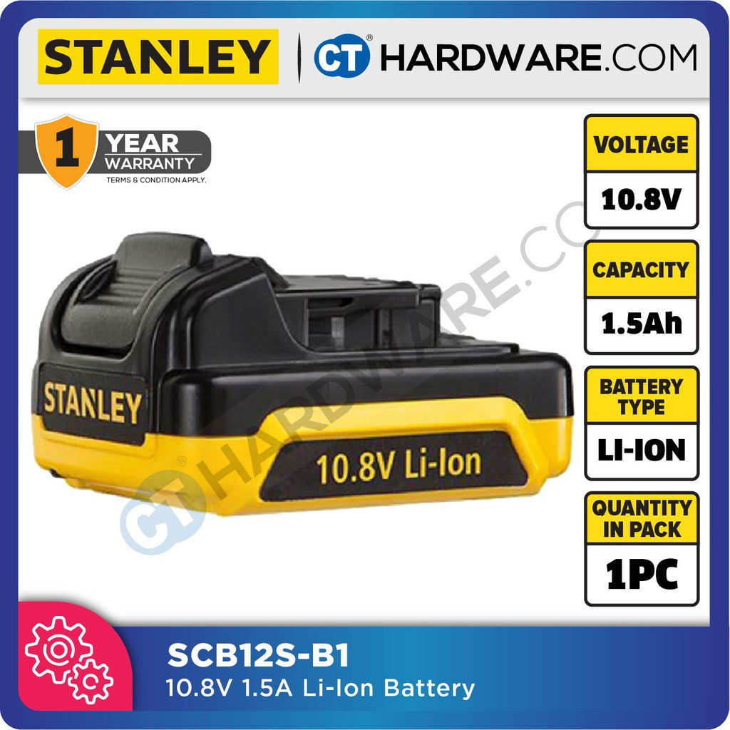 Stanley SCB12S Li-Ion Battery Pack 10.8V/12V 1.5Ah