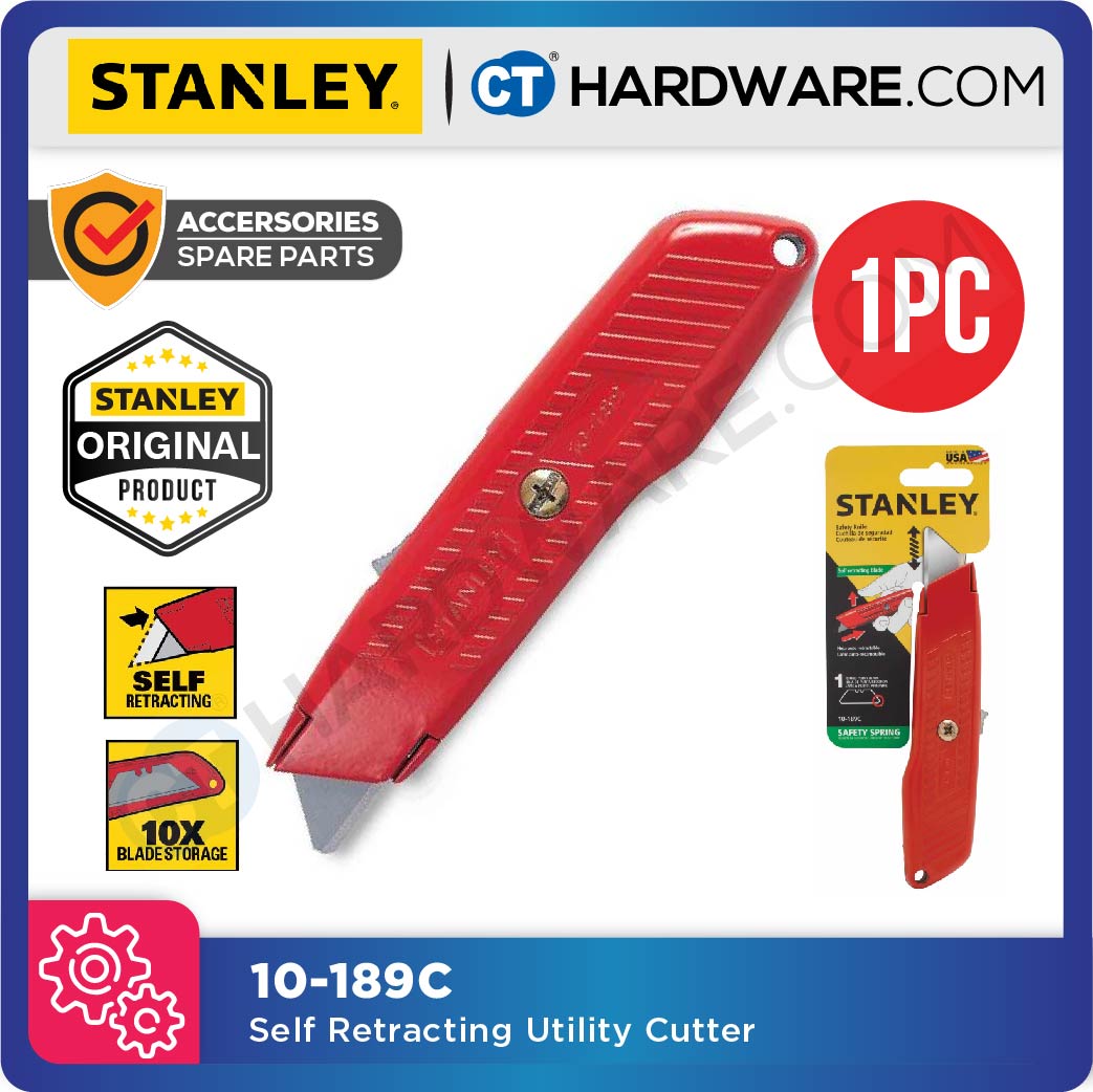 Stanley 10-189C Self Retracting Safety Utility Knife 144mm / 5–5/8"