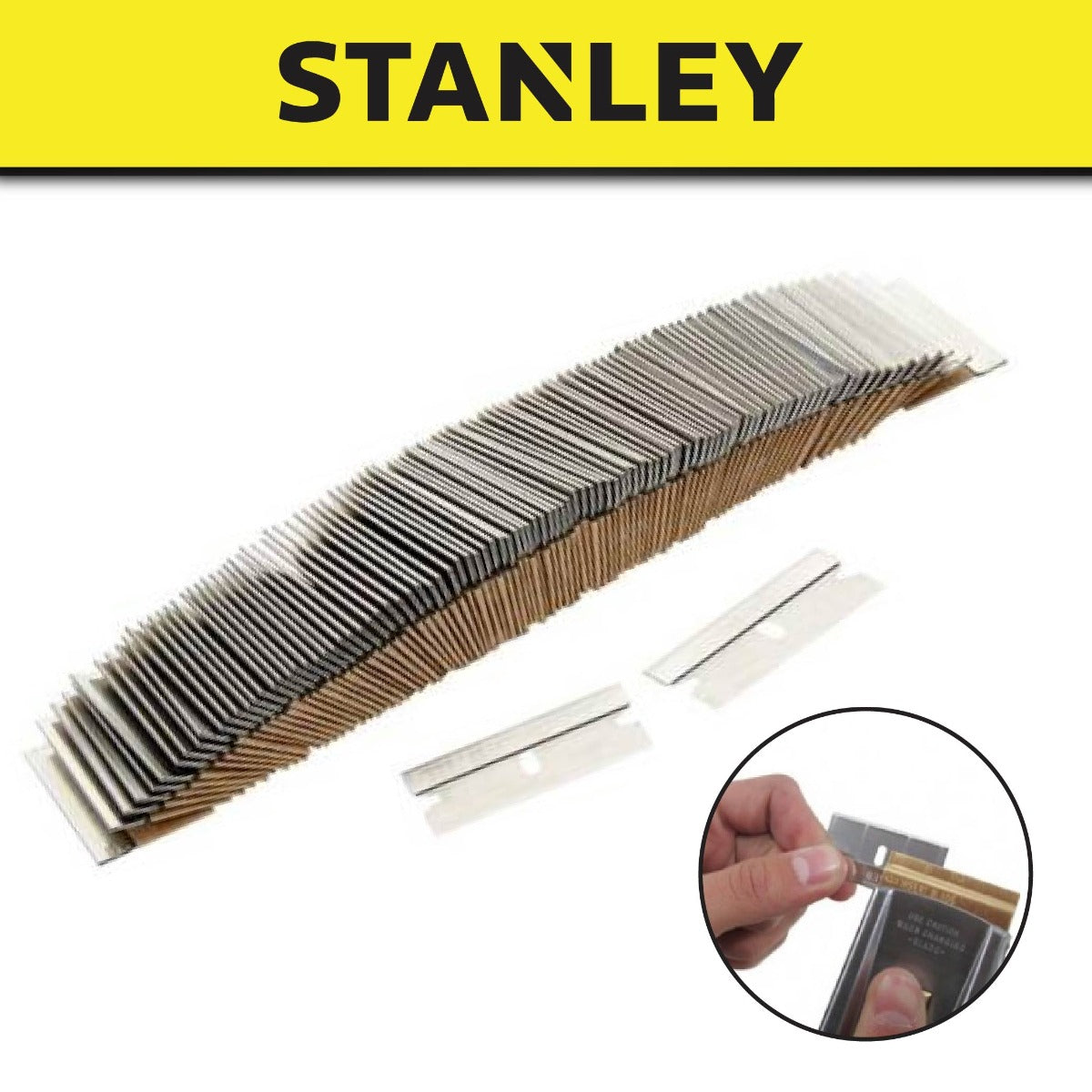 Stanley 11-515 Single Edge Razor Blade 38mm / 1-1/2" (100 pcs)