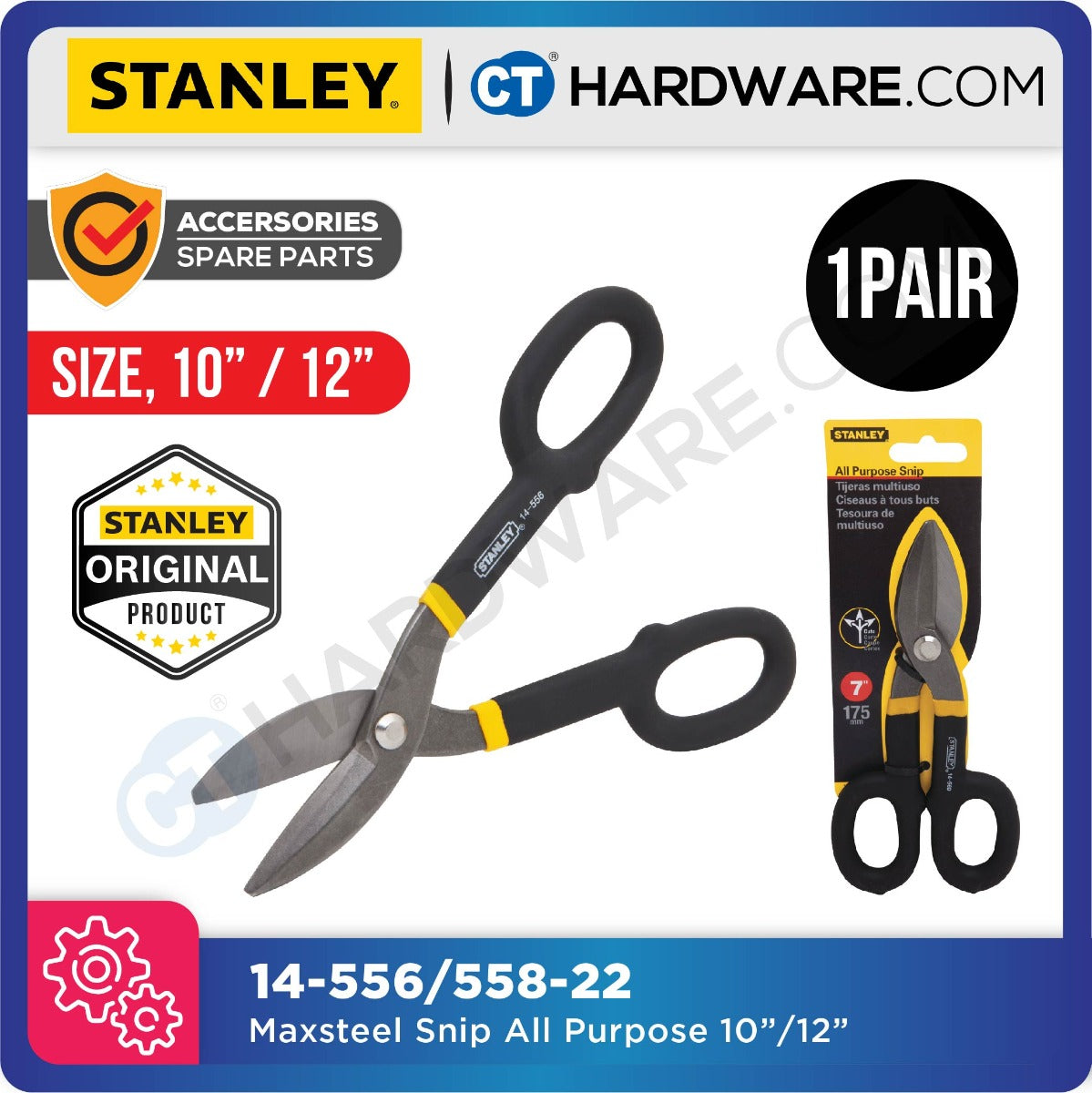 Stanley 14-558-22 MaxSteel All Purpose Snip 315mm 12"