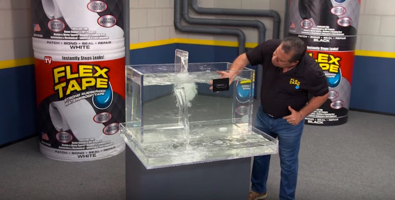 Strong Rubberized Waterproof Tape 4" x 60" (Black) 10 x 150Cm