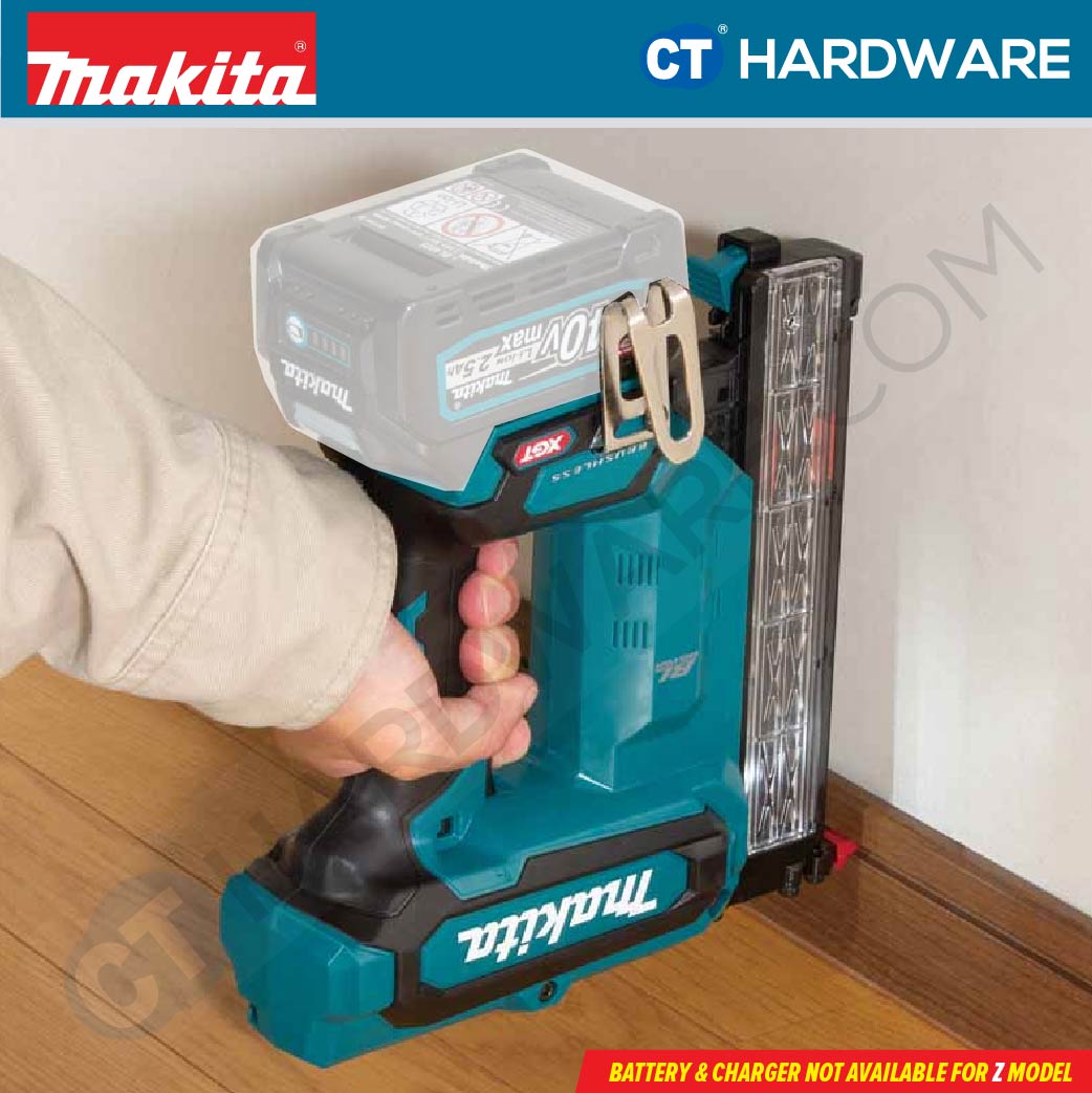 Makita FN001GD101/ GZ XGT 40Vmax Cordless Brushless Brad Nailer 15-40mm (F-Nail) (Body Only | 1-Battery)