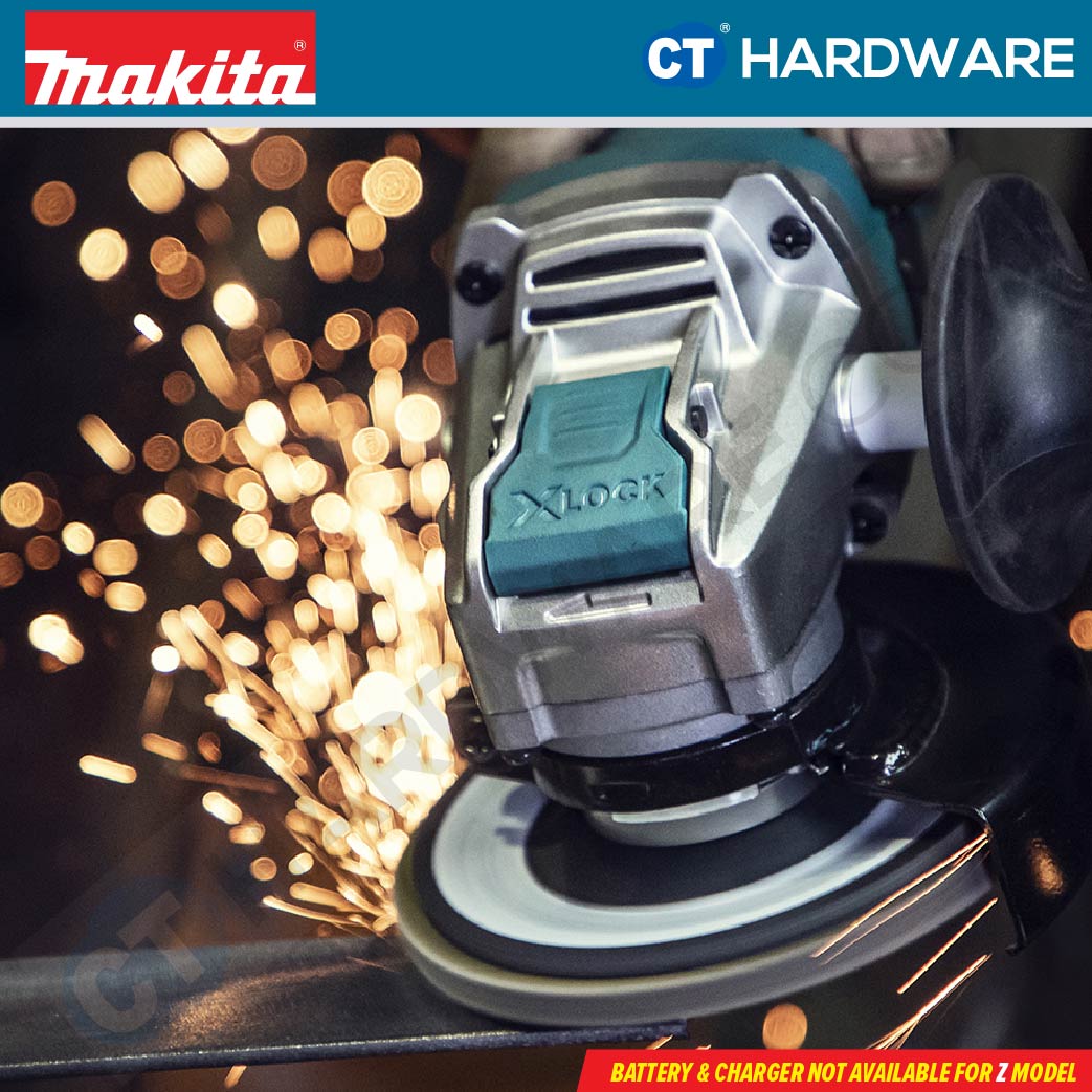 Makita GA044GM201/ GD201/ GZ XGT 40Vmax Cordless Brushless Angle Grinder 5" 125mm (Body Only | 2-Battery)