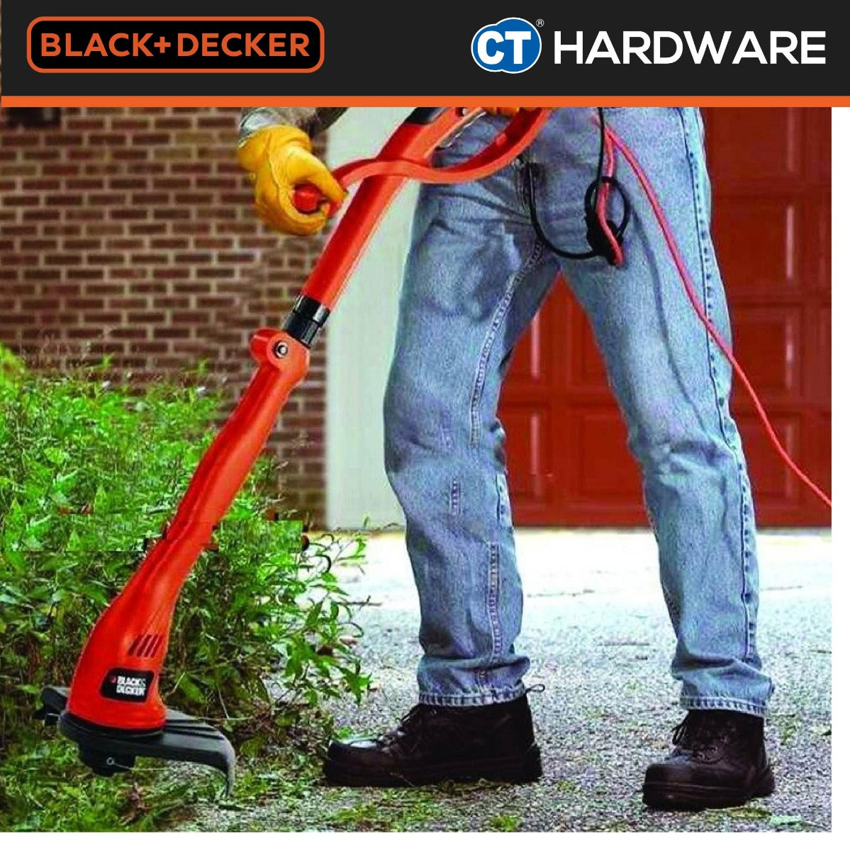BLACK+DECKER GL300XD String Trimmer / Grass Trimmer 300W 11000RPM